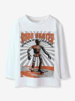 T-shirt met lange mouwen voor jongens NAME IT Boxy-Fit wit