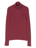 Gucci Kids pull en laine à logo brodé - Rose