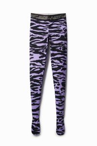 Slim fit legging met dierenprint - RED - M