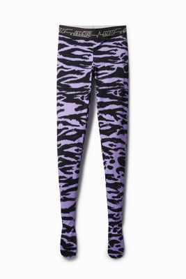 Slim fit legging met dierenprint - RED - L