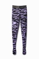 Slim fit legging met dierenprint - RED - M