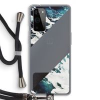 Golven: OnePlus 9 Pro Transparant Hoesje met koord