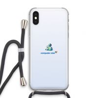 MSN: iPhone XS Transparant Hoesje met koord