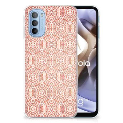 Motorola Moto G31 | G41 | TPU bumper | Pattern Orange