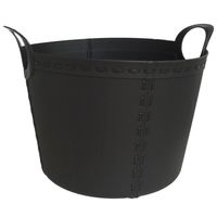 Flexibele Kuip Emmer/wasmand Zwart 40 Liter - Speelgoed Opbergmanden - thumbnail