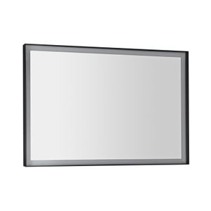 Badkamerspiegel Sapho Sort Led 100x70 cm LED-Verlichting Frame Mat Zwart