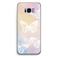 White butterfly: Samsung Galaxy S8 Plus Transparant Hoesje