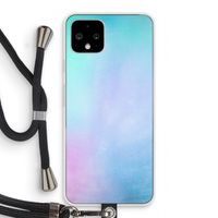 mist pastel: Pixel 4 Transparant Hoesje met koord