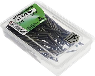 Draadnagel vk 2.1x40mm rvs 200gr - Deltafix