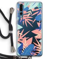 Tropisch: Huawei P20 Pro Transparant Hoesje met koord