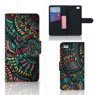 Huawei Ascend P8 Lite | Telefoon Hoesje | Aztec
