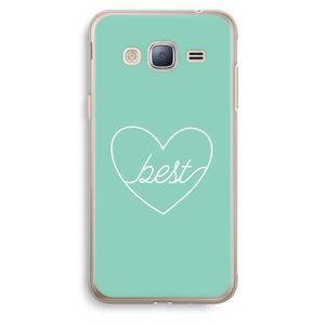 Best heart pastel: Samsung Galaxy J3 (2016) Transparant Hoesje