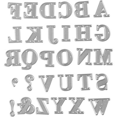 Creativ Company Snijmal, alfabet, afm 2x1,5-2,5 cm, 1 stuk