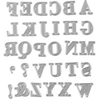 Creativ Company Snijmal, alfabet, afm 2x1,5-2,5 cm, 1 stuk