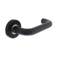 Intersteel Deurklink Bern op rozet mat zwart