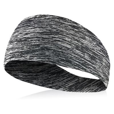 Absorberende fietsen yoga sport zweet hoofdband mannen zweetband voor mannen en vrouwen yoga haar bands hoofd zweet bands sport veiligheid (lichtgrijs