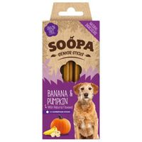 Soopa Dental Sticks Senior met pompoen & banaan voor de hond Per stuk - thumbnail