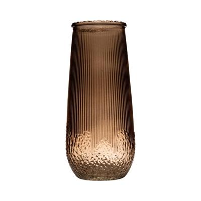 Hakbijl Glass Namsos vaas beige ø9xh20cm