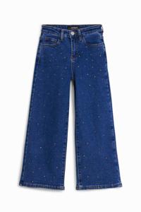 Lange jeans met stippen - BLUE - 9/10