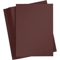 Creativ Company Gekleurd karton, a4, vel 210x297 mm, 180 gr, donkerbruin, 100 vel/ 1 doos