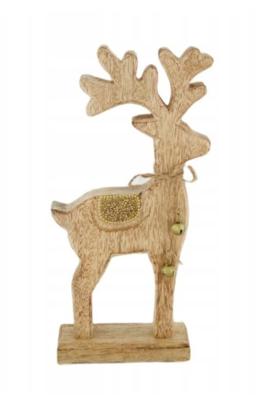 Rendier l14b6h28 cm naturel/goud - Dijk natural collections