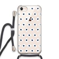 Eyes pattern: iPhone 8 Transparant Hoesje met koord