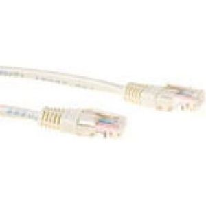 ACT Ivoor 0,25 meter U/UTP CAT5E patchkabel met RJ45 connectoren