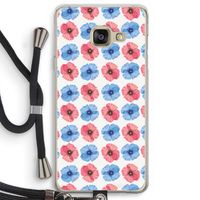 Klaproosjes: Samsung Galaxy A3 (2016) Transparant Hoesje met koord
