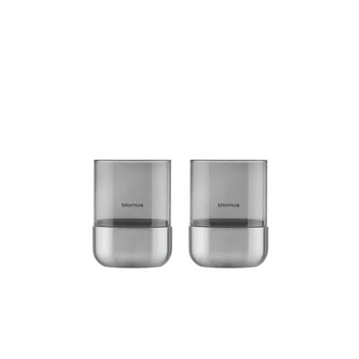 Blomus Calma Windlicht RVS smoke xs 2 stuks