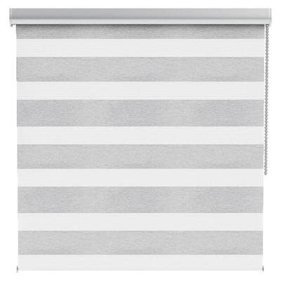 Leen Bakker - Fenstr Duo Rolgordijn Florence Verduisterend - Licht (20015) - Polyester - Grijs - 120x10x10 Cm
