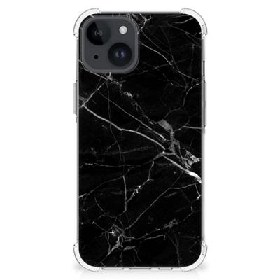 iPhone 15 Anti-Shock Hoesje Marmer Zwart - Origineel Cadeau Vader iPhone 15 Anti-Shock Hoesje Marmer Zwart - Origineel Cadeau Vader