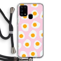 Dancing eggs: Samsung Galaxy M31 Transparant Hoesje met koord