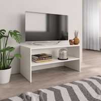 Tv-meubel 80x40x40 cm spaanplaat wit - thumbnail