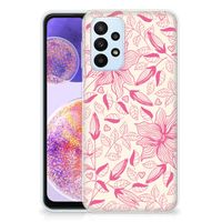 Samsung Galaxy A23 TPU Case Pink Flowers