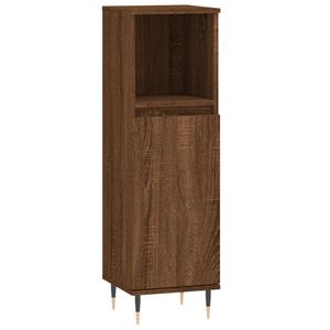 The Living Store Badkaast - naam - Kast - 30 x 30 x 100 cm - Bruineiken