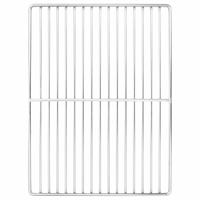 VidaXL Grillrooster zilver 40 x 30 cm roestvrij staal