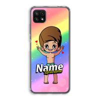 Chibi Maker man: Samsung Galaxy A22 5G Transparant Hoesje