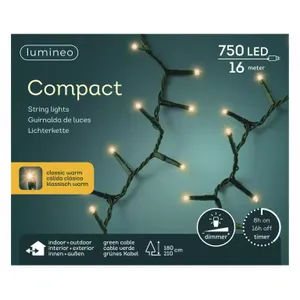 Lumineo led compact l1600cm-750l klassiek warm