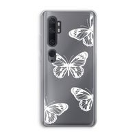 White butterfly: Xiaomi Mi Note 10 Transparant Hoesje