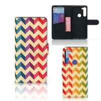 Motorola G8 Power Telefoon Hoesje Zigzag Multi Color