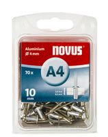 Novus Blindklinknagel A4 X 10mm | Alu SB | 70 stuks - 045-0033 045-0033 - thumbnail