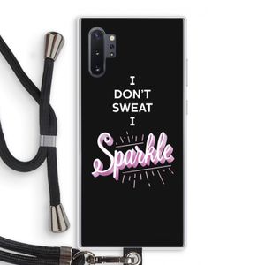 Sparkle quote: Samsung Galaxy Note 10 Plus Transparant Hoesje met koord