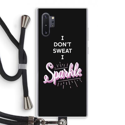Sparkle quote: Samsung Galaxy Note 10 Plus Transparant Hoesje met koord