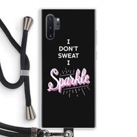 Sparkle quote: Samsung Galaxy Note 10 Plus Transparant Hoesje met koord