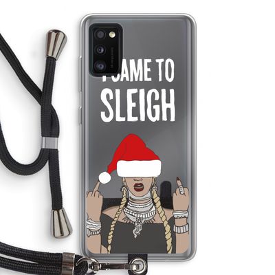Came To Sleigh: Samsung Galaxy A41 Transparant Hoesje met koord