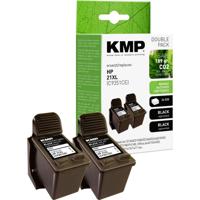 KMP Inktcartridge vervangt HP 21, C9351AE Compatibel 2-pack Zwart H29D 1900,4021