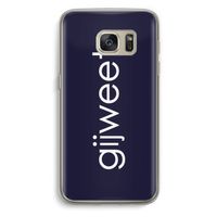 Gijweet: Samsung Galaxy S7 Transparant Hoesje