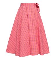 Queen Kerosin Karo Wrap Rok Oranje Roze