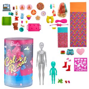 Mattel Colour Reveal Slaapfeestje pop & accessoires