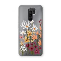 Painted wildflowers: Xiaomi Redmi 9 Transparant Hoesje